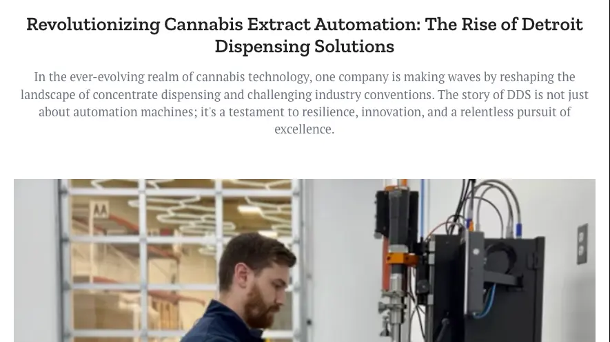 cannabis business times feature of DDS
